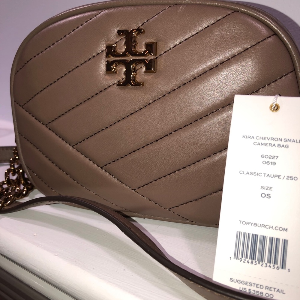 Tory Burch Kira chevron small camera bag